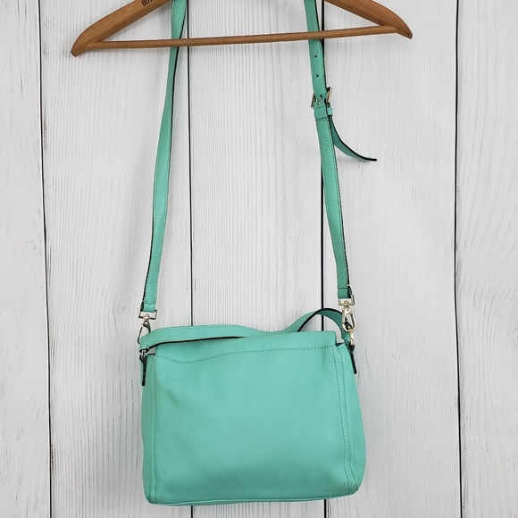 KATE SPADE Foldover Pebbled Leather Crossbody Bag - Picture 7 of 8